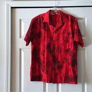 Royal Hawaiian Shirt Map of Hawaii Size Tag Missing 15” Neck